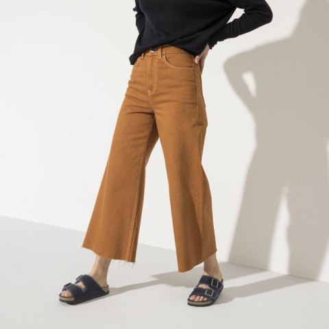 Klapki ocieplane Birkenstock Arizona VL Shearling Midnight skóra zamszowa szerokie regular (1020592)