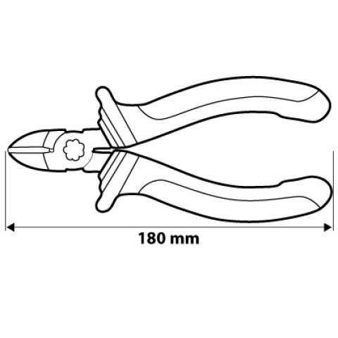 SZCZYPCE TNĄCE BOCZNE 180MM SZCZYPCE TNĄCE BOCZNE 180MM