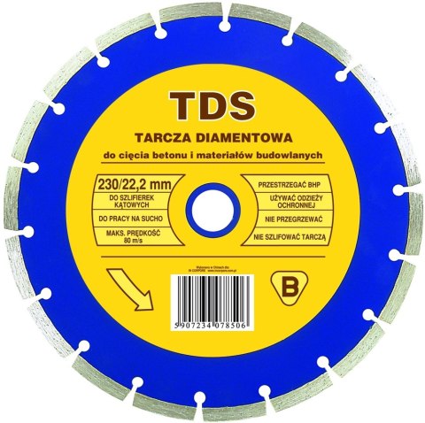 TARCZA DIAMENTOWA SEGMENTOWA TDS 125MM TARCZA DIAMENTOWA SEGMENTOWA TDS 125MM
