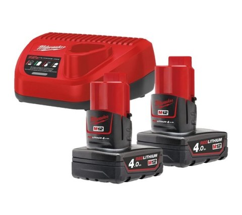 ZESTAW ZASILAJĄCY 12V C12C-M12 + 2*4.0AH ZESTAW ZASILAJĄCY 12V C12C-M12 + 2*4.0AH