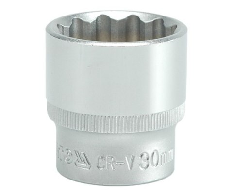 NASADKA KRÓTKA 12-KĄTNA CHROMOWANA 1/2'' 30MM NASADKA KRÓTKA 12-KĄTNA CHROMOWANA 1/2'' 30MM