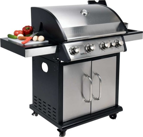 GRILL GAZOWY 4+1 STAL NIERDZEWNA 16,5KW GRILL GAZOWY 4+1 STAL NIERDZEWNA 16,5KW