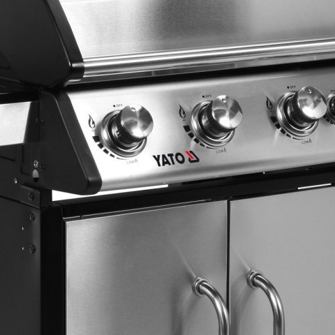GRILL GAZOWY 4+1 STAL NIERDZEWNA 16,5KW GRILL GAZOWY 4+1 STAL NIERDZEWNA 16,5KW