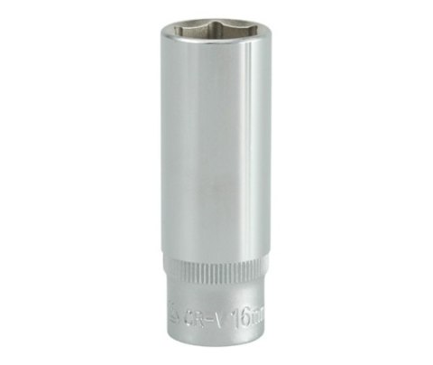 NASADKA DŁUGA 6-KĄTNA CHROMOWANA 3/8'' 16MM NASADKA DŁUGA 6-KĄTNA CHROMOWANA 3/8'' 16MM