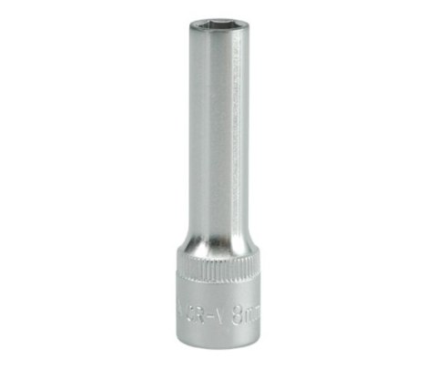 NASADKA DŁUGA 6-KĄTNA CHROMOWANA 3/8'' 8MM NASADKA DŁUGA 6-KĄTNA CHROMOWANA 3/8'' 8MM