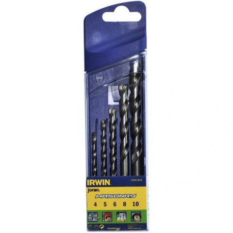 KOMPLET WIERTEŁ DO BETONU MASONRY 5 SZTUK 4-10MM KOMPLET WIERTEŁ DO BETONU MASONRY 5 SZTUK 4-10MM