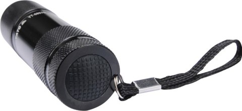 LATARKA ALUMINIOWA, 9LED, CZARNA LATARKA ALUMINIOWA, 9LED, CZARNA