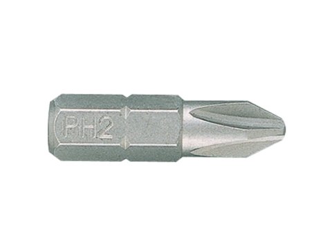 BIT, GROT, KOŃCÓWKA 1/4 PHILLIPS 25MM PH2 BIT, GROT, KOŃCÓWKA 1/4 PHILLIPS 25MM PH2