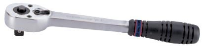 GRZECHOTKA 1/4 140MM 24 ZĘBY CHROM, UCHWYT GUMOWY GRZECHOTKA 1/4 140MM 24 ZĘBY CHROM, UCHWYT GUMOWY