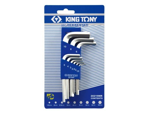 KOMPLET IMBUSÓW HEX 9 SZTUK 1.5-10MM KOMPLET IMBUSÓW HEX 9 SZTUK 1.5-10MM