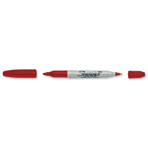 MARKER TWIN TIP CZERWONY PM-SHARPIE MARKER TWIN TIP CZERWONY PM-SHARPIE