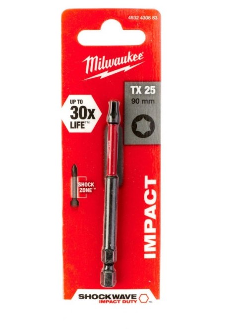 BIT, GROT, KOŃCÓWKA TORX TX25 90MM 1 SZT. BIT, GROT, KOŃCÓWKA TORX TX25 90MM 1 SZT.