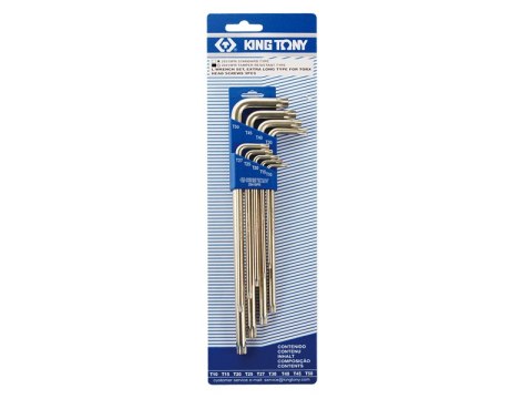 KOMPLET IMBUSÓW TORX Z OTWOREM EXTRA DŁUGIE 9 SZTUK T10-T50 KOMPLET IMBUSÓW TORX Z OTWOREM EXTRA DŁUGIE 9 SZTUK T10-T50