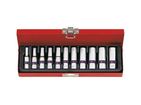 KOMPLET NASADEK 1/4 6-KĄTNE 11 SZTUK 4-13MM DŁUGIE KOMPLET NASADEK 1/4 6-KĄTNE 11 SZTUK 4-13MM DŁUGIE
