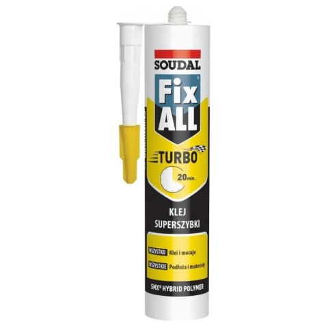 USZCZELNIACZ HYBRYDOWY FIX ALL TURBO 290ML BIAŁY USZCZELNIACZ HYBRYDOWY FIX ALL TURBO 290ML BIAŁY