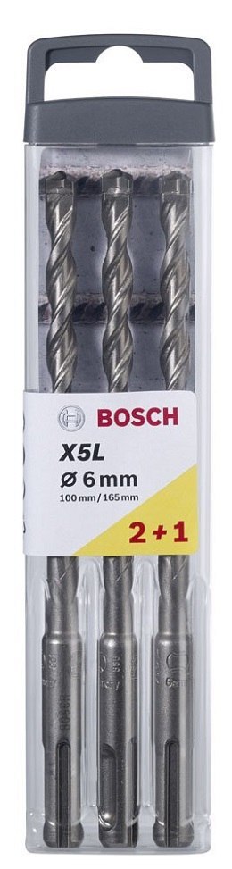 WIERTŁO SDS+ PLUS-7 6*100/165MM 3 SZT. WIERTŁO SDS+ PLUS-7 6*100/165MM 3 SZT.