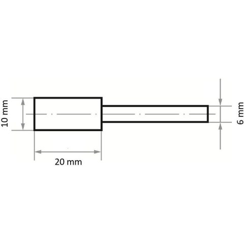 ŚCIERNICA TRZPIENIOWA EKR 46 QU V4 10*20*6 ŚCIERNICA TRZPIENIOWA EKR 46 QU V4 10*20*6