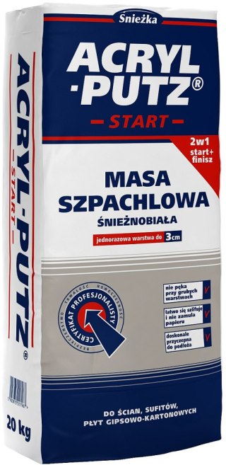 ŚNIEŻKA SZPACHLA ACRYL PUTZ SYPKA START 5KG
