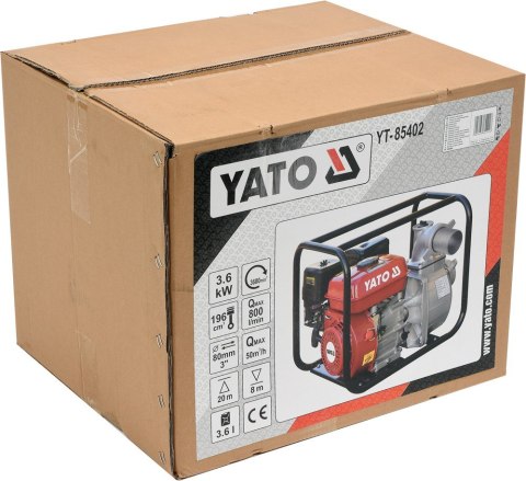 MOTOPOMPA DO WODY SPALINOWA 3'' 5,9HP 60M3/H MOTOPOMPA DO WODY SPALINOWA 3'' 5,9HP 60M3/H