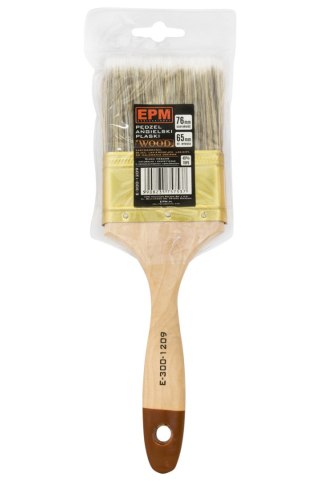PĘDZEL ANGIELSKI PŁASKI WOOD 63MM - 2,5'