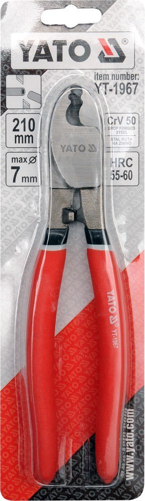SZCZYPCE DO CIĘCIA PRZEWODÓW 210MM MAX.7MM SZCZYPCE DO CIĘCIA PRZEWODÓW 210MM MAX.7MM
