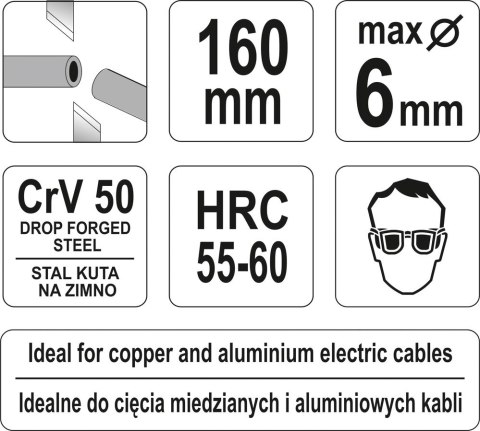 SZCZYPCE DO CIĘCIA PRZEWODÓW 6 CAL SZCZYPCE DO CIĘCIA PRZEWODÓW 6 CAL