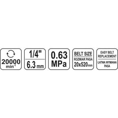 SZLIFIERKA TAŚMOWA PNEUMATYCZNA 20*520MM SZLIFIERKA TAŚMOWA PNEUMATYCZNA 20*520MM