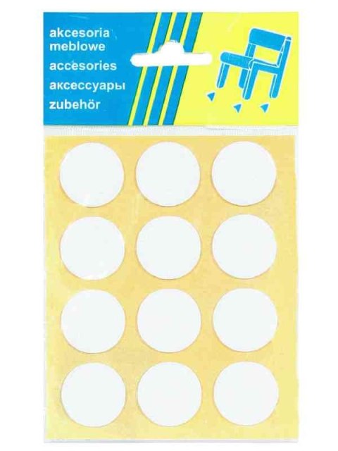PODKŁADKA FILCOWA BLISTER BIAŁA FI 28MM - 12SZT PODKŁADKA FILCOWA BLISTER BIAŁA FI 28MM - 12SZT