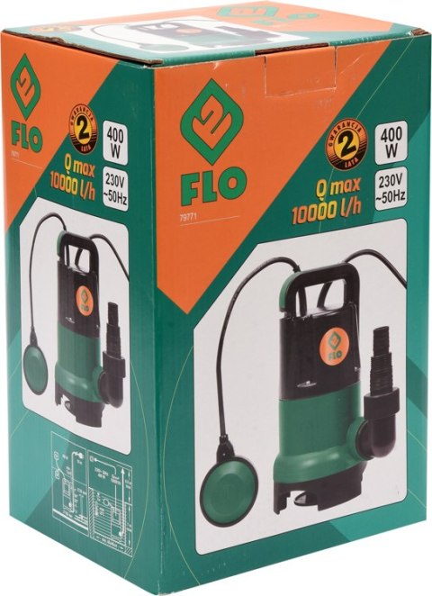 POMPA ZATAPIALNA DO BRUDNEJ WODY 400W POMPA ZATAPIALNA DO BRUDNEJ WODY 400W