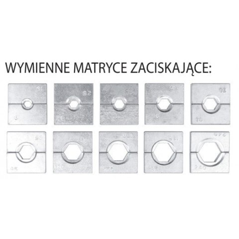 PRASKA HYDRAULICZNA, RĘCZNA DO ZACISKANIA KOŃCÓWEK 16*300MM2 PRASKA HYDRAULICZNA, RĘCZNA DO ZACISKANIA KOŃCÓWEK 16*300MM2