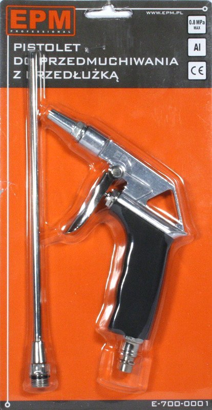 PISTOLET DO PRZEDMUCHIWANIA Z PRZEDŁUŻKĄ PISTOLET DO PRZEDMUCHIWANIA Z PRZEDŁUŻKĄ