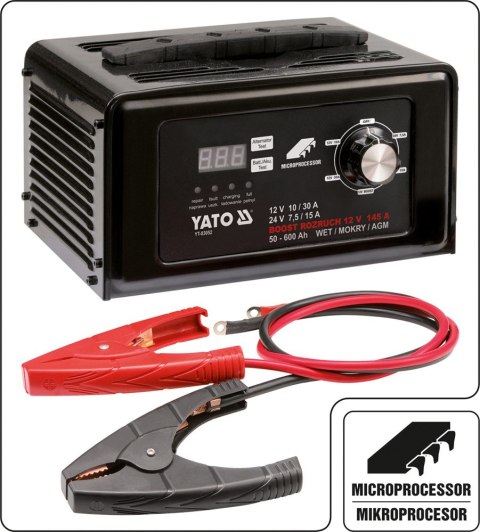 PROSTOWNIK ELEKTRONICZNY Z WSPOMAGANIEM ROZRUCHU 12/24V 30A PROSTOWNIK ELEKTRONICZNY Z WSPOMAGANIEM ROZRUCHU 12/24V 30A