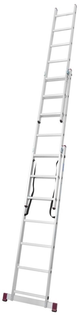 DRABINA ALUMINIOWA 3-ELEMENTOWA CORDA 3*7 SZCZEBLI DRABINA ALUMINIOWA 3-ELEMENTOWA CORDA 3*7 SZCZEBLI