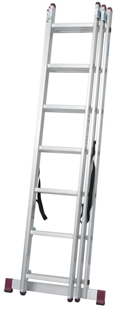 DRABINA ALUMINIOWA 3-ELEMENTOWA CORDA 3*7 SZCZEBLI DRABINA ALUMINIOWA 3-ELEMENTOWA CORDA 3*7 SZCZEBLI