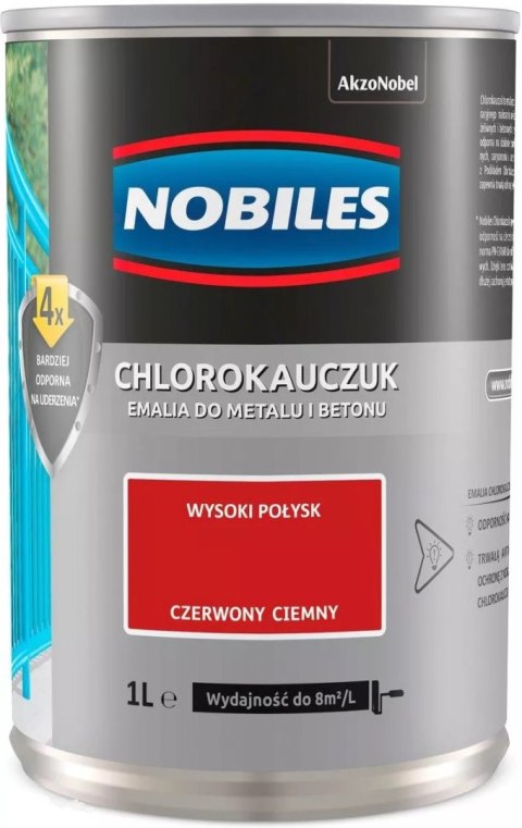 EMALIA CHLOROKAUCZUKOWA CZERWONA CIEMNA 1L EMALIA CHLOROKAUCZUKOWA CZERWONA CIEMNA 1L
