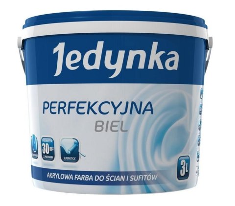 JEDYNKA FARBA AKRYLOWA PERFEKCYJNA BIEL 10L