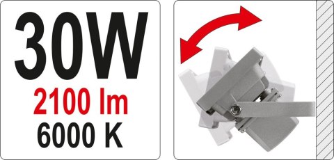 REFLEKTOR DIODOWY 30W 2100LM COB REFLEKTOR DIODOWY 30W 2100LM COB