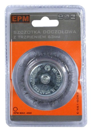 SZCZOTKA DOCZOŁOWA Z TRZPIENIEM 100MM ZN