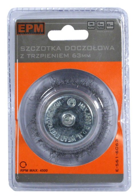 SZCZOTKA DOCZOŁOWA Z TRZPIENIEM 100MM ZN SZCZOTKA DOCZOŁOWA Z TRZPIENIEM 100MM ZN