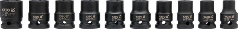 ZESTAW NASADEK UDAROWYCH KRÓTKICH 1/2'' 10 SZTUK ZESTAW NASADEK UDAROWYCH KRÓTKICH 1/2'' 10 SZTUK