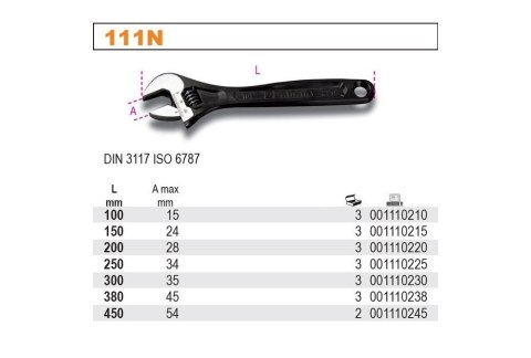 KLUCZ PŁASKI NASTAWNY ZE SKALĄ 3080MM KLUCZ PŁASKI NASTAWNY ZE SKALĄ 3080MM