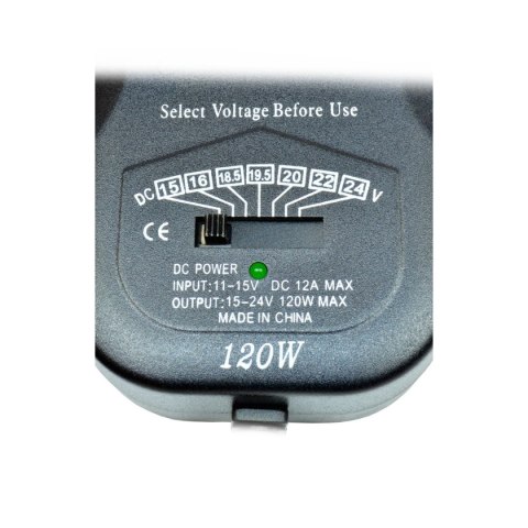 ZASILACZ SAMOCHODOWY DO LAPTOPA DC 120W 12V ZASILACZ SAMOCHODOWY DO LAPTOPA DC 120W 12V