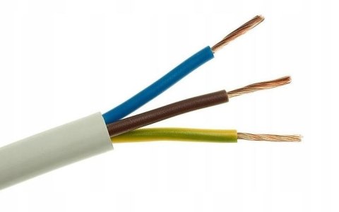 PRZEWÓD WARSZTATOWY OWY H05VV-F 3X2,5 BIAŁY 300/500V PRZEWÓD WARSZTATOWY OWY H05VV-F 3X2,5 BIAŁY 300/500V