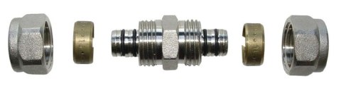 DWUZŁĄCZKA PEX/PEX 16*16*2 WKŁADKA ALUMINIOWA DWUZŁĄCZKA PEX/PEX 16*16*2 WKŁADKA ALUMINIOWA