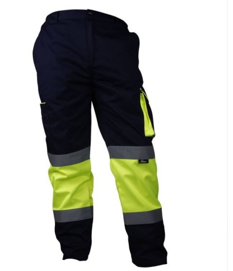 SPODNIE ROBOCZE OSTRZEGAWCZE CONTRAST ŻÓŁTO-GRANATOWE XL SPODNIE ROBOCZE OSTRZEGAWCZE CONTRAST ŻÓŁTO-GRANATOWE XL