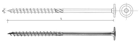 WKRĘT DO DREWNA Z KOŁNIERZEM NA TORX OCYNKOWANY 10*100MM T40 WKRĘT DO DREWNA Z KOŁNIERZEM NA TORX OCYNKOWANY 10*100MM T40