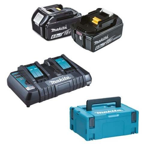 ZESTAW ZASILAJĄCY 18V 6AH (BL1860B*2+DC18RD) ZESTAW ZASILAJĄCY 18V 6AH (BL1860B*2+DC18RD)