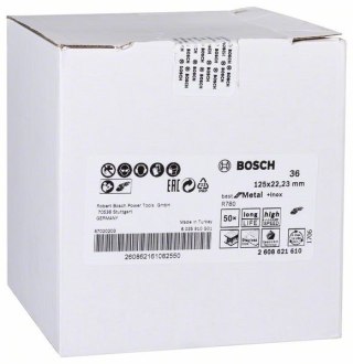 KRĄŻEK FIBRA BEST FOR METAL+INOX TYTAN R780 125MM G36