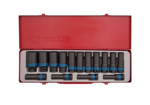 KOMPLET NASADEK UDAROWYCH 1/2 15CZ DŁUGIE 6-KĄT. 10-32MM KOMPLET NASADEK UDAROWYCH 1/2 15CZ DŁUGIE 6-KĄT. 10-32MM