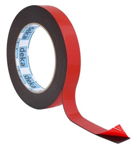 TAŚMA DWUSTRONNA PIANKOWA NERO CZARNA 19MM*5M TAŚMA DWUSTRONNA PIANKOWA NERO CZARNA 19MM*5M